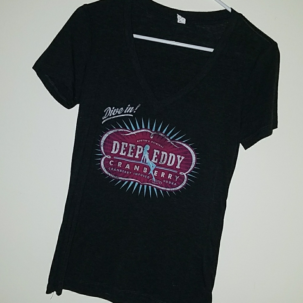 Bella Deep Eddy Gray V Neck Tshirt